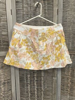 Old Navy Linen Mini Skirt with Wide Waistband